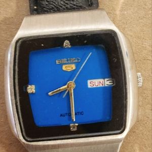 Blue Seiko 5 Automatic Men's Watch